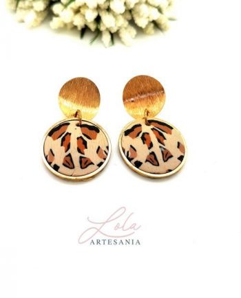 Estampado Animal Pendiente Largo