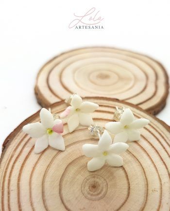 Pendiente Jazmín ( plata 925 )