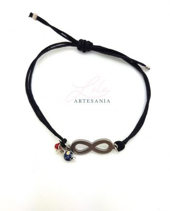 Pulsera Infinito Acero Cordón