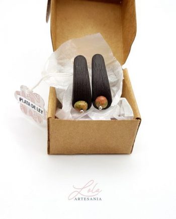 Pendiente Cuarzo AUTUMN plata (925)