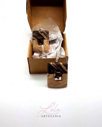 Pendiente Cuarzo Colección «AUTUMN» plata