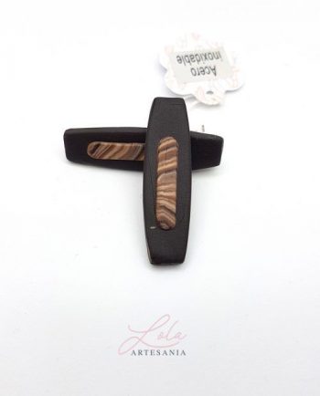 Pendientes imitación a madera