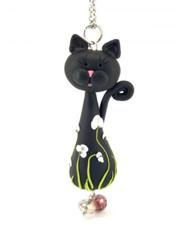 Collar Gato con Flores