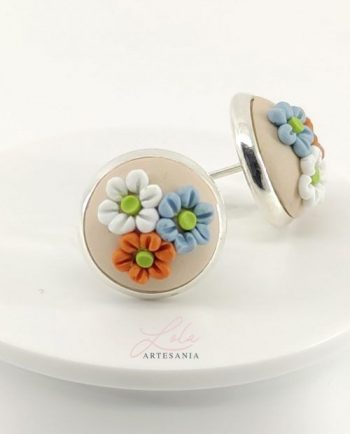Pendientes de Flor Blancos de Mujer