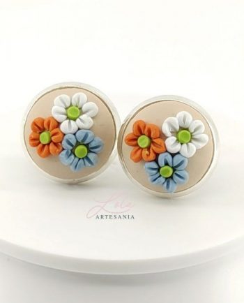 Pendientes de Flor Blancos de Mujer