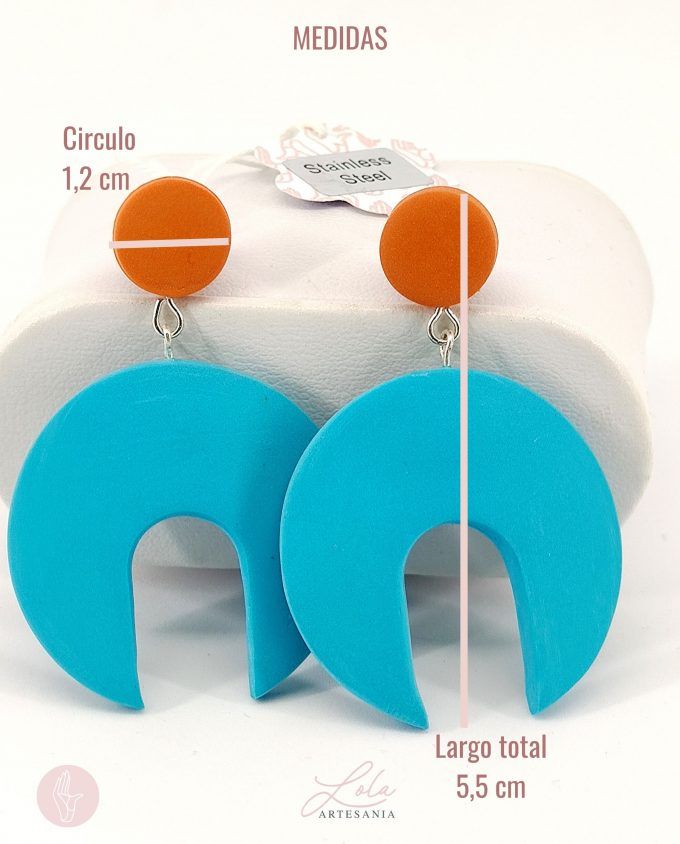 Maxi Pendientes Turquesa - Imagen 5