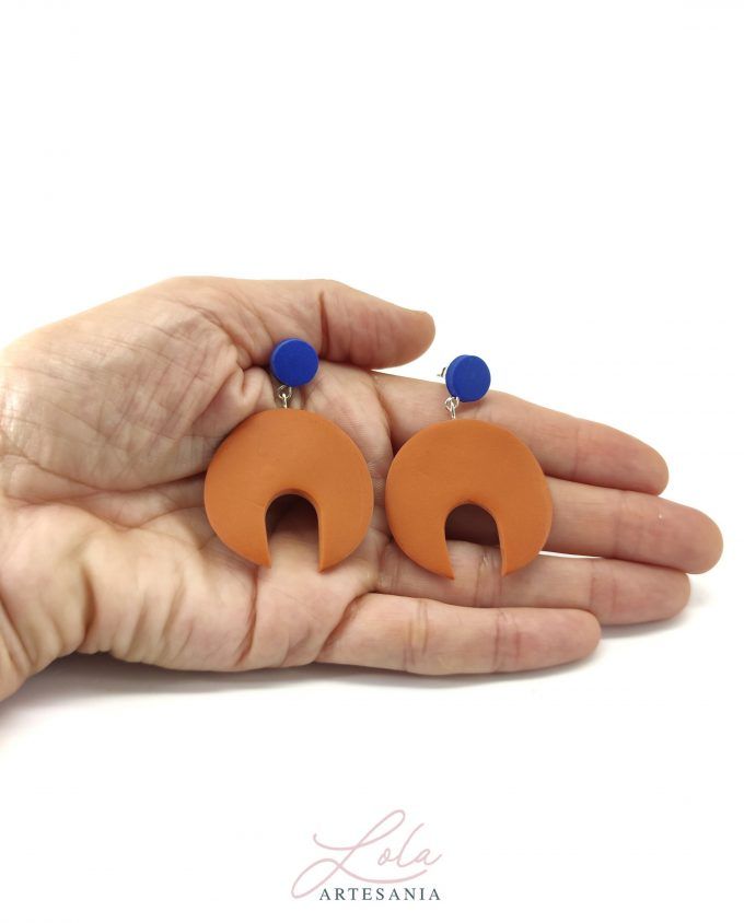 Pendientes Geométricos Maxi  Bicolor - Imagen 7