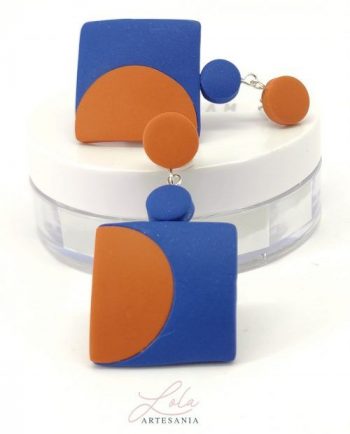 Maxi Pendientes Luna Cuadrados