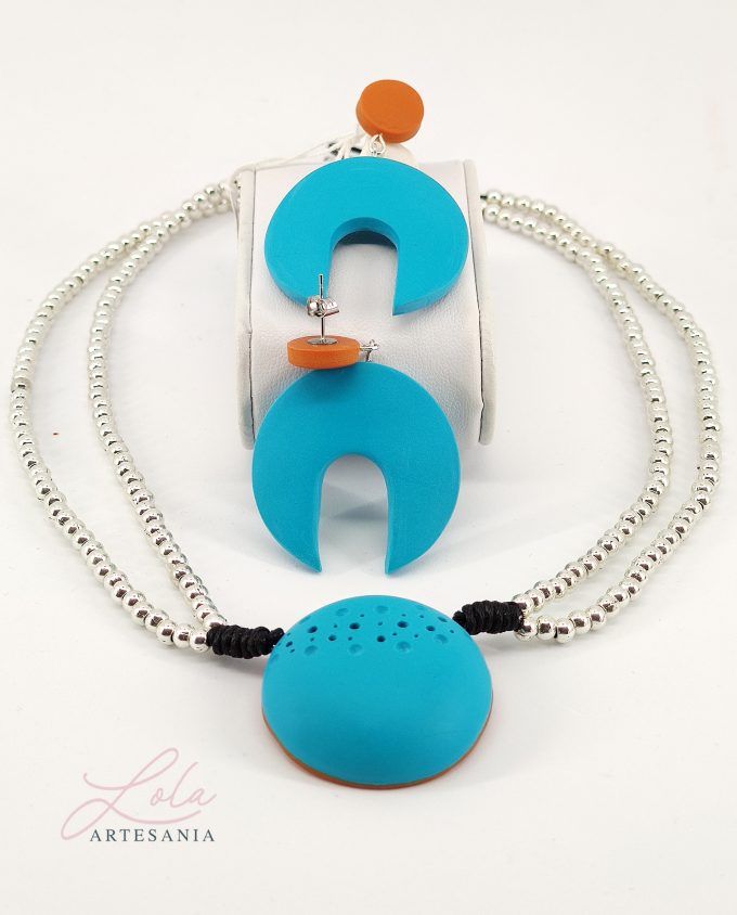 Maxi Collar Geométrico Artesanal - Imagen 8