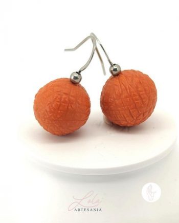 Pendientes Redondos Con Textura