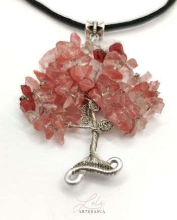 Collar De Cuarzo Rosa