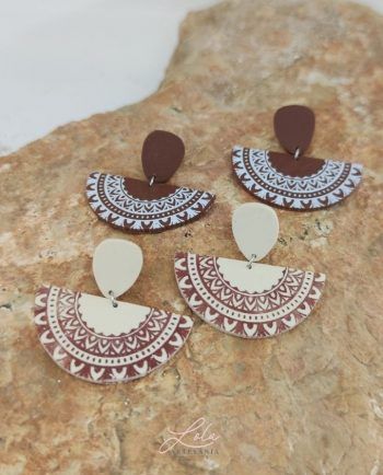Pendientes Mandala Tonos Terrosos