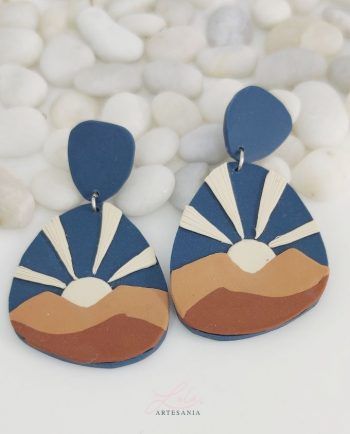 Pendientes Sol hechos a mano