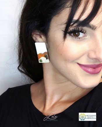 Pendientes de Paisaje hechos de forma artesanal