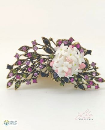 Broche Fantasía de Biznaga hecho por artesanía Lola.