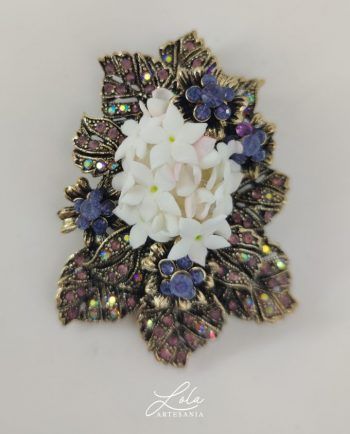 Broche Joya de biznaga hecho por artesanía Lola