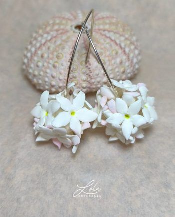 Pendientes Biznaga de Plata realizados a mano por Artesanía Lola